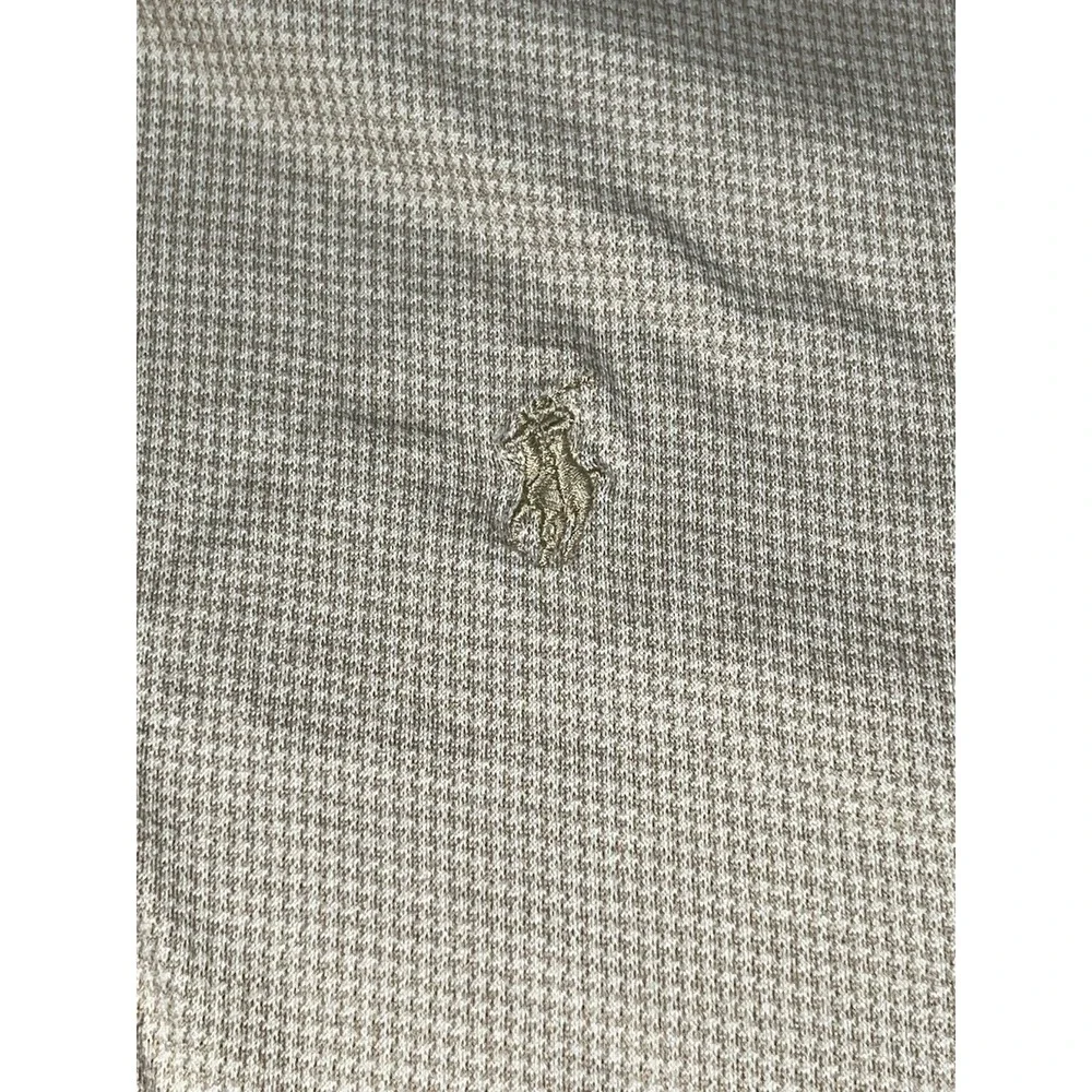 Polo Ralph Lauren Shirt Men Size XL Tan Gold Short Sleeve Classic Fit Logo Adult
